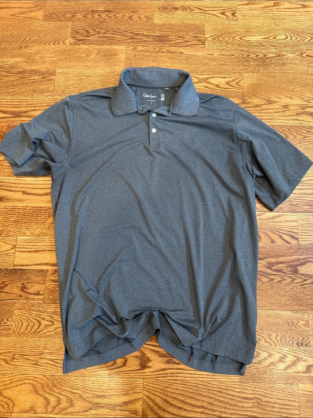 Walter Hagen Heathered Charcoal Polo